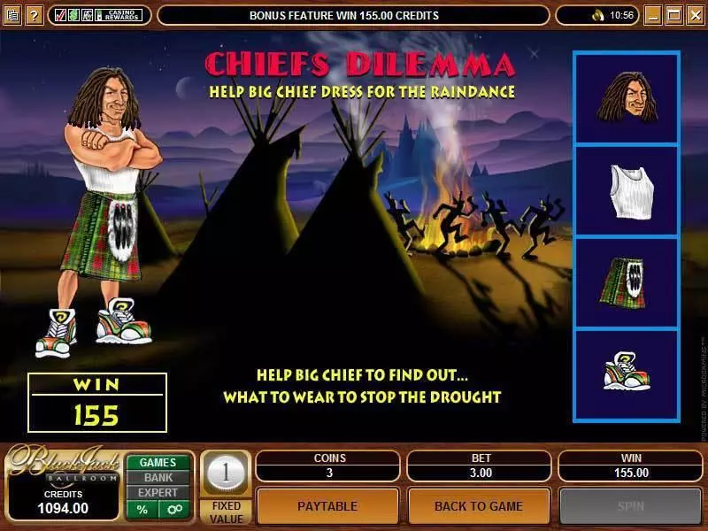 Chiefs Fortune Microgaming Slot Bonus 1
